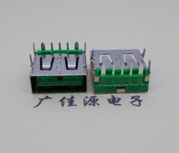 湖南5A大电流 快充接口 USB5p绿胶芯 常规母座
