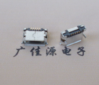 湖南Micro USB卷口 B型(无柱）插板脚间距6.4普通端子