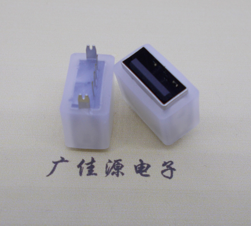 湖南USB连接器接口 10.5MM防水立插母座 鱼叉脚