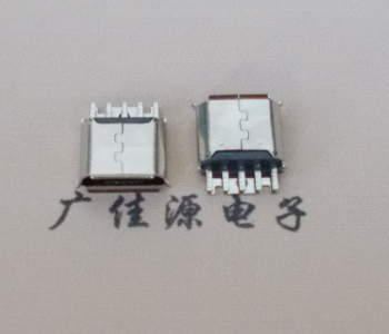 湖南Micro USB母座 防水接口焊线夹板式悬空翻边