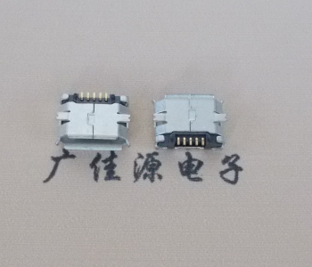 湖南MICRO USB 5Pin母座 贴板封装接口 卷边镀雾锡
