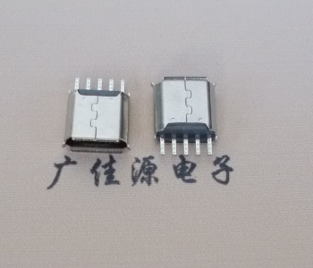 湖南Micro USB接口 母座B型5p引脚焊线无后背