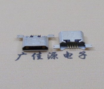 湖南MK USB B Type 沉板0.9母座后两脚SMT口不卷边