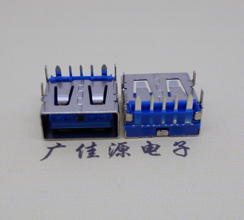 湖南 USB5安大电流母座 OPPO蓝色胶芯,快速充电接口
