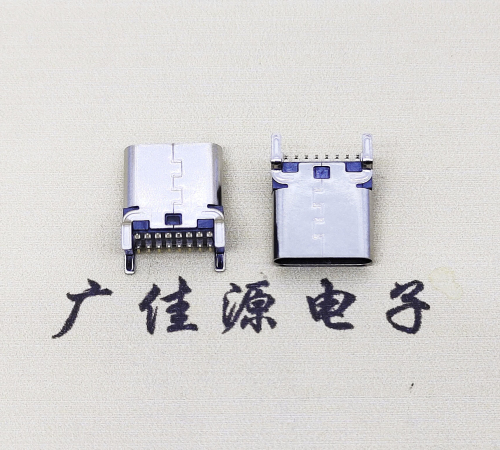 湖南USB 3.1TYPE-C16Pin立贴母头座子引脚接线正负级详解